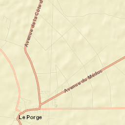 Le Porge Street Map