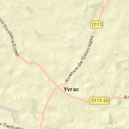 Yvrac Street Map