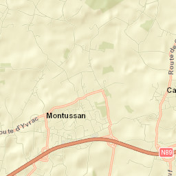 Beychac-et-Caillau Street Map