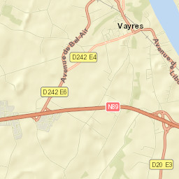 Vayres Street Map