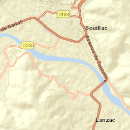 Souillac Street Map