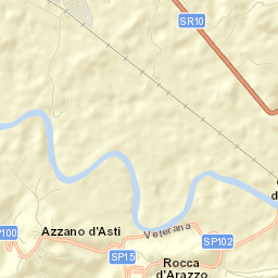 Azzano d'Asti Street Map