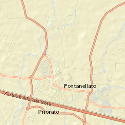 Fontanellato Street Map
