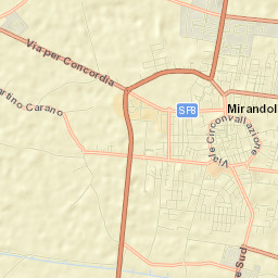 Mirandola Street Map