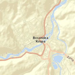 Bosanska Krupa Street Map