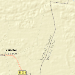 Uzveće Street Map