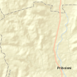 Comuna Priboieni Street Map