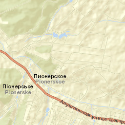 Pionerskoye Street Map