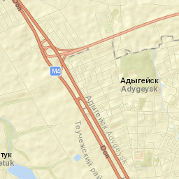 Adygeysk Republican Urban Okrug Street Map