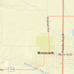 11101-11675 Monmouth Highway, Monmouth Street Map