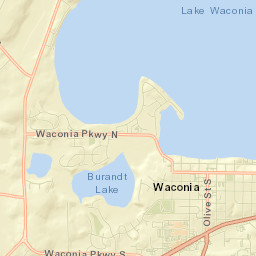 Waconia Street Map