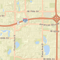 Bloomington Street Map