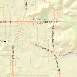 River Falls Street Map