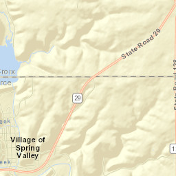Spring Valley Street Map