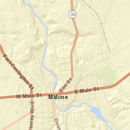 Malone Street Map