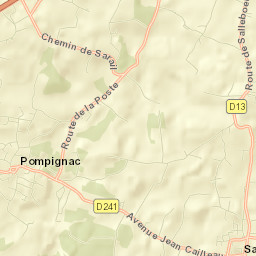 Pompignac Street Map
