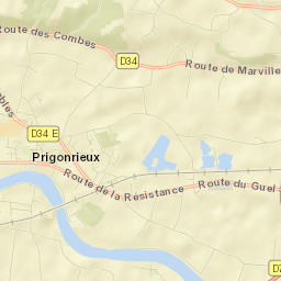 Prigonrieux Street Map