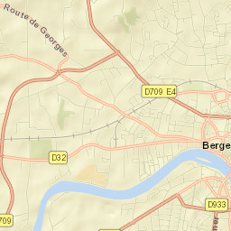 Bergerac Street Map
