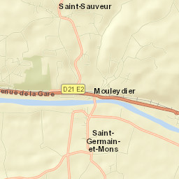 Mouleydier Street Map