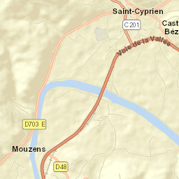 Saint-Cyprien Street Map