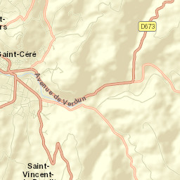 Saint-Céré Street Map