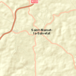 Saint-Mamet-la-Salvetat Street Map