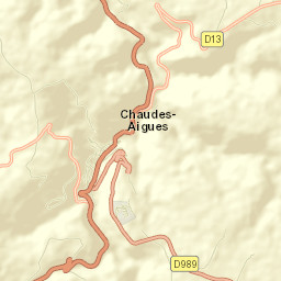 Chaudes-Aigues Street Map