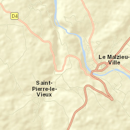 Le Malzieu-Ville Street Map