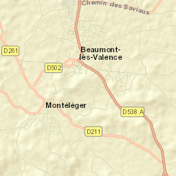 Montéléger Street Map