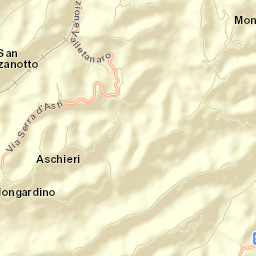 Mongardino Street Map