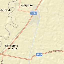 Lentigione-Sorbolo a Mane Street Map