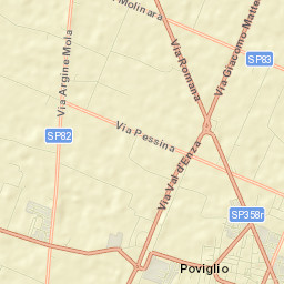 Poviglio Street Map