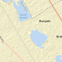 Comuna Văcăreşti Street Map