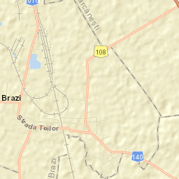 Bătești Street Map