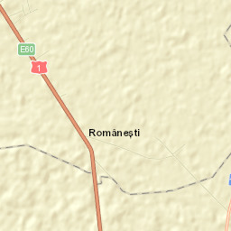 Românești Street Map
