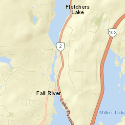Fall River Street Map
