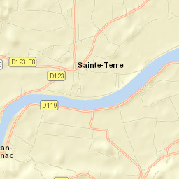 Sainte-Terre Street Map