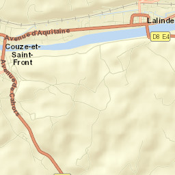 Lalinde Street Map