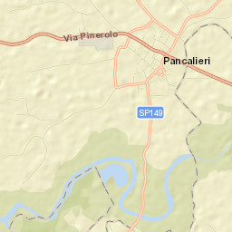 Pancalieri Street Map