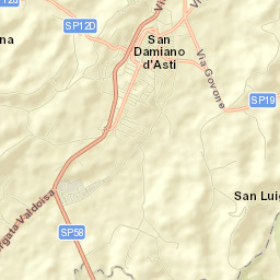 San Damiano d'Asti Street Map