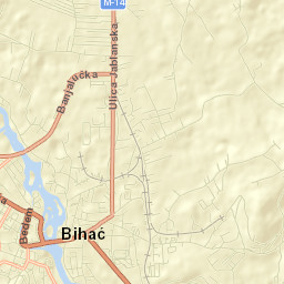Bihać Street Map