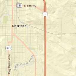 101-199 US-14 Sheridan WY 82801 Street Map