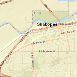 100-220 Levee Drive Shakopee MN 55379 Street Map