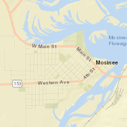 Mosinee Street Map