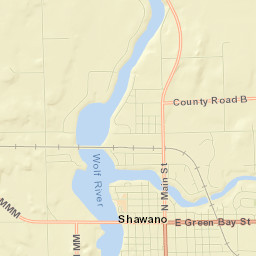 Shawano Street Map