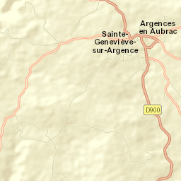 Sainte-Geneviève-sur-Argence Street Map