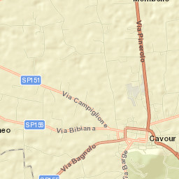 Cavour Street Map
