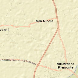 Villafranca Piemonte Street Map