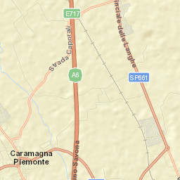 Caramagna Piemonte Street Map