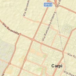 Carpi Centro Street Map